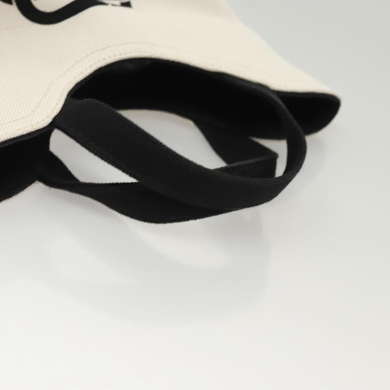 BALENCIAGA Wave XS Hand Bag Canvas 2way White 619979 Auth ac3745