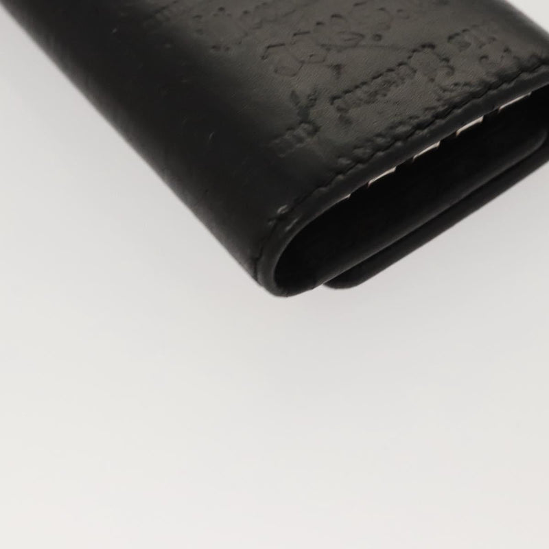 VERSACE Key Case Leather Black