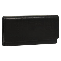 VERSACE Key Case Leather Black