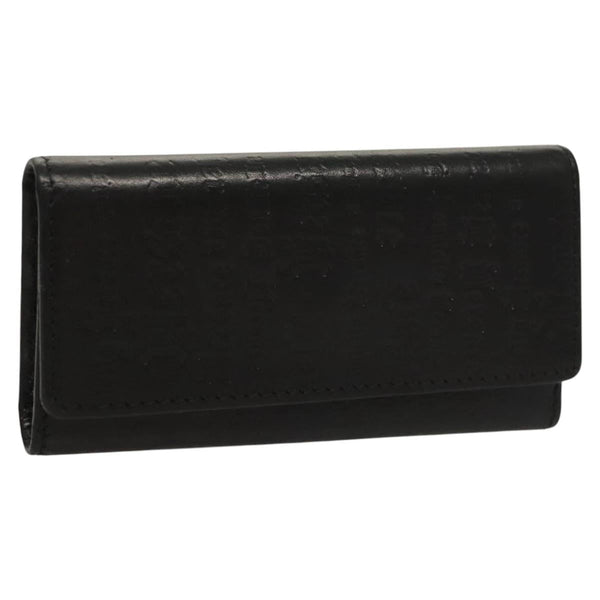 VERSACE Key Case Leather Black