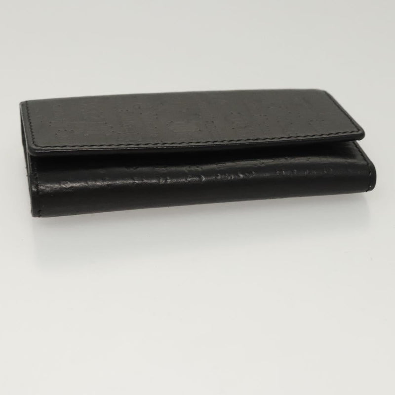 VERSACE Key Case Leather Black