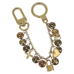 LOUIS VUITTON Porte Cles Chainne Pastille Key Holder Gold M65386 LV Auth ac3807