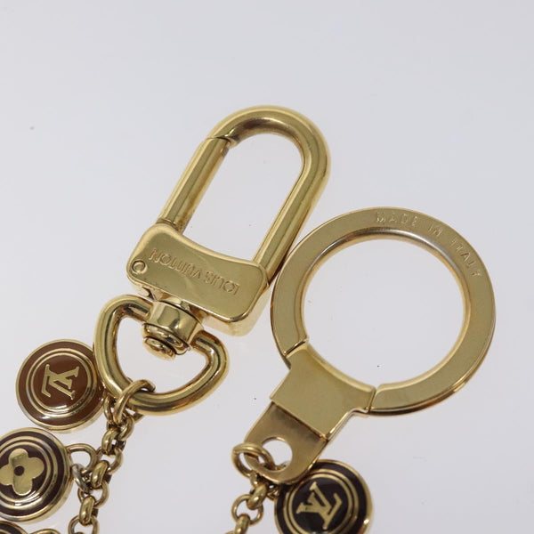 LOUIS VUITTON Porte Cles Chainne Pastille Key Holder Gold M65386 LV Auth ac3807