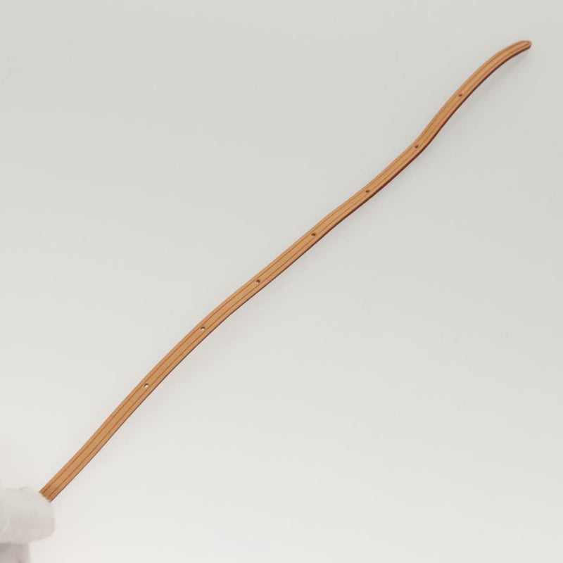 LOUIS VUITTON Strap Leather 50"" Beige LV Auth ac3819