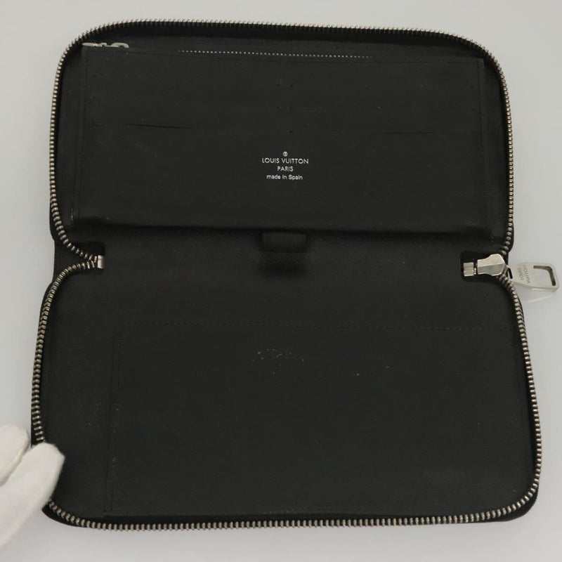 LOUIS VUITTON Epi Zippy Organizer Long Wallet Black M63852 LV Auth am8074