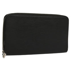 LOUIS VUITTON Epi Zippy Organizer Long Wallet Black M63852 LV Auth am8074