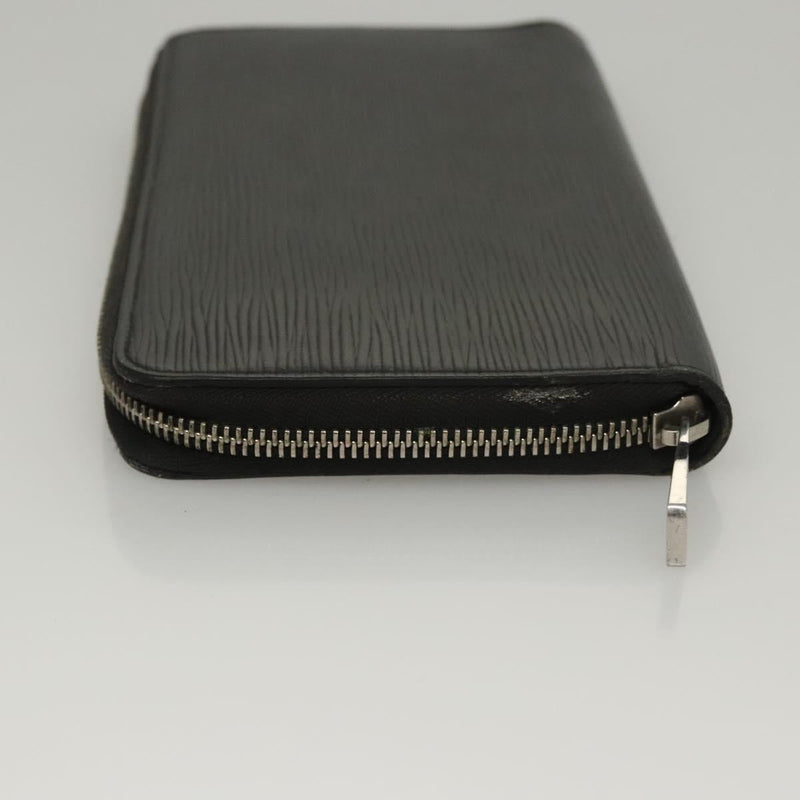LOUIS VUITTON Epi Zippy Organizer Long Wallet Black M63852 LV Auth am8074