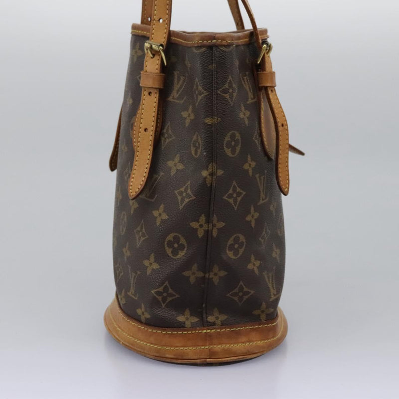 LOUIS VUITTON Monogram Bucket PM Shoulder Bag M42238 LV Auth am8090