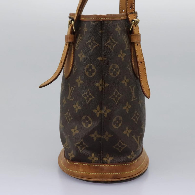 LOUIS VUITTON Monogram Bucket PM Shoulder Bag M42238 LV Auth am8090