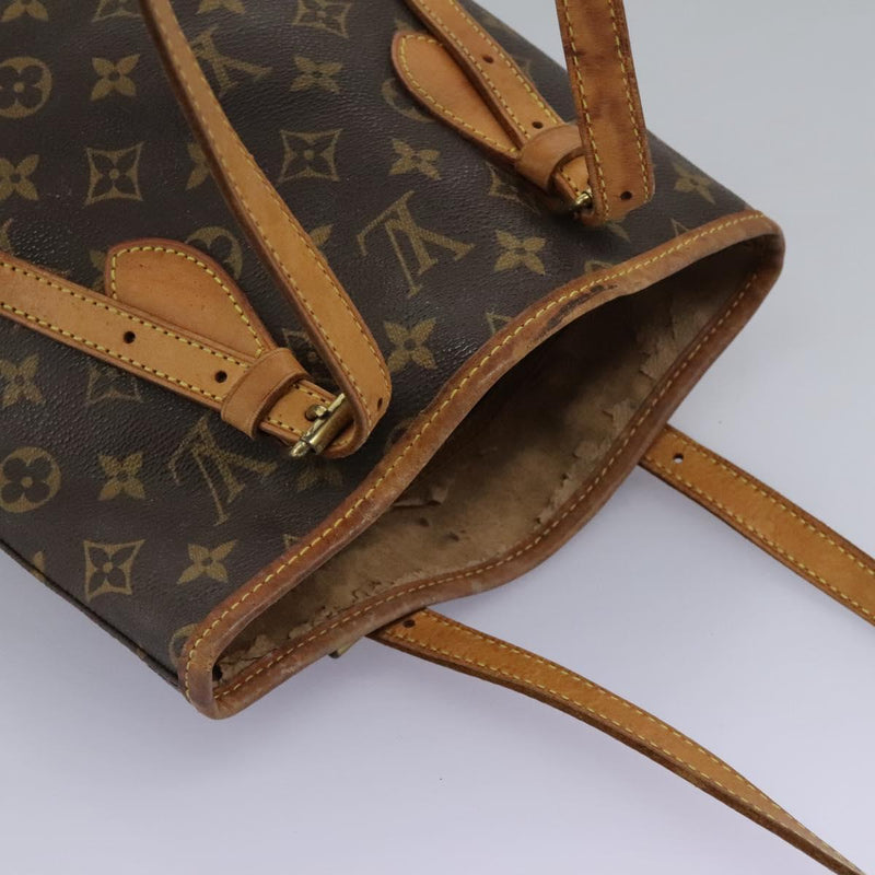 LOUIS VUITTON Monogram Bucket PM Shoulder Bag M42238 LV Auth am8090