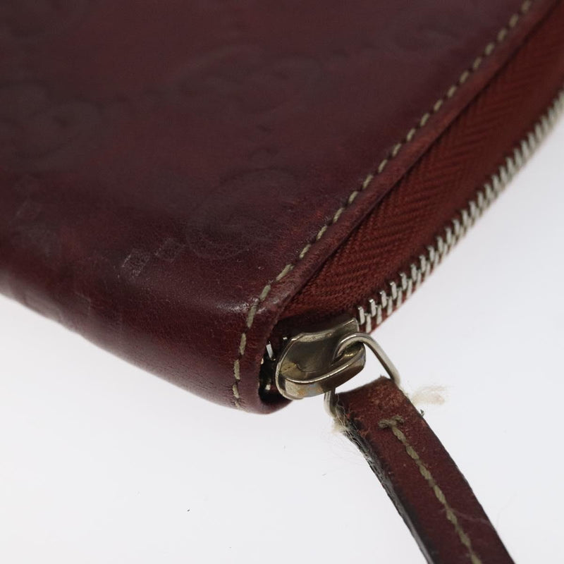 GUCCI GG Canvas Guccissima Coin Purse Red 162848 Auth am8179