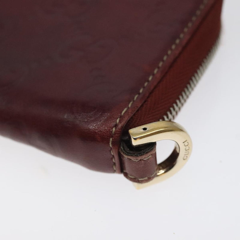 GUCCI GG Canvas Guccissima Coin Purse Red 162848 Auth am8179