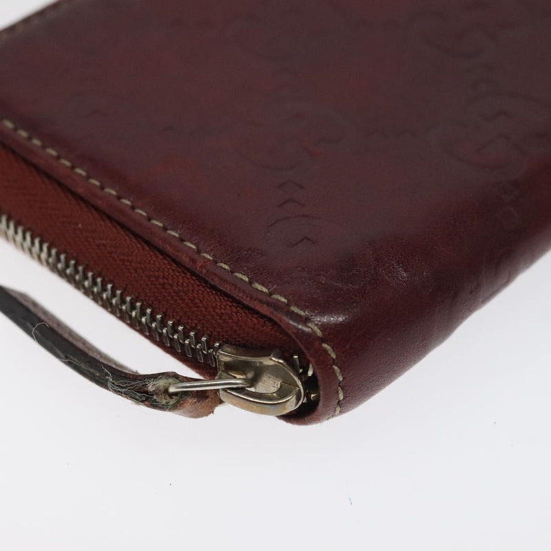 GUCCI GG Canvas Guccissima Coin Purse Red 162848 Auth am8179