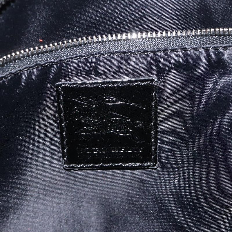 BURBERRY Nova Check Tote Bag Nylon Black Auth am8192