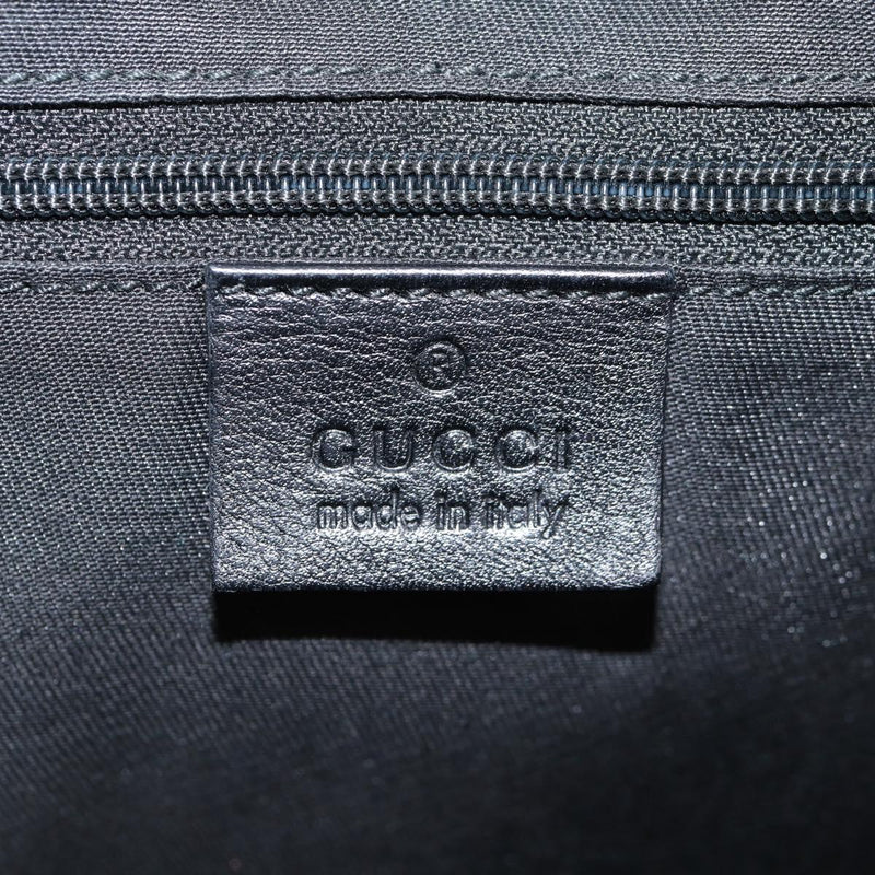 GUCCI GG Canvas Web Sherry Line Tote Bag Black Red Green 233607 Auth am8203A
