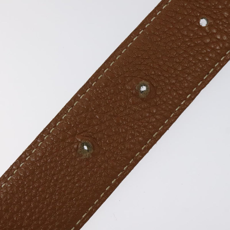 HERMES Constance Belt Leather 42.5"" Black Auth am8220
