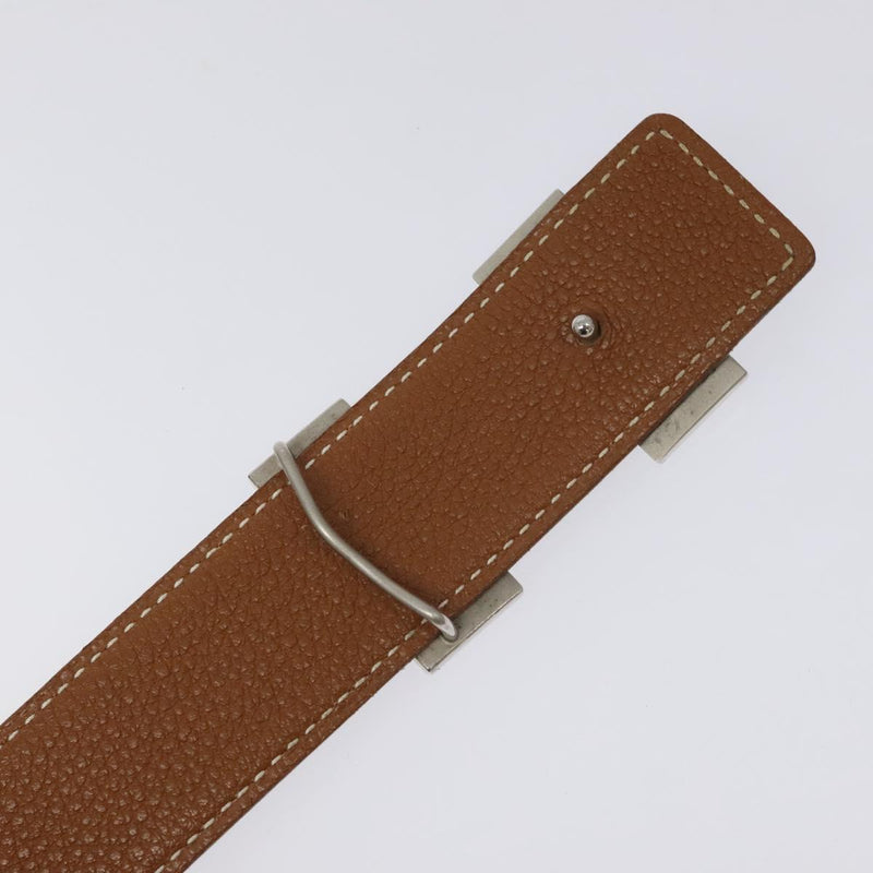 HERMES Constance Belt Leather 42.5"" Black Auth am8220