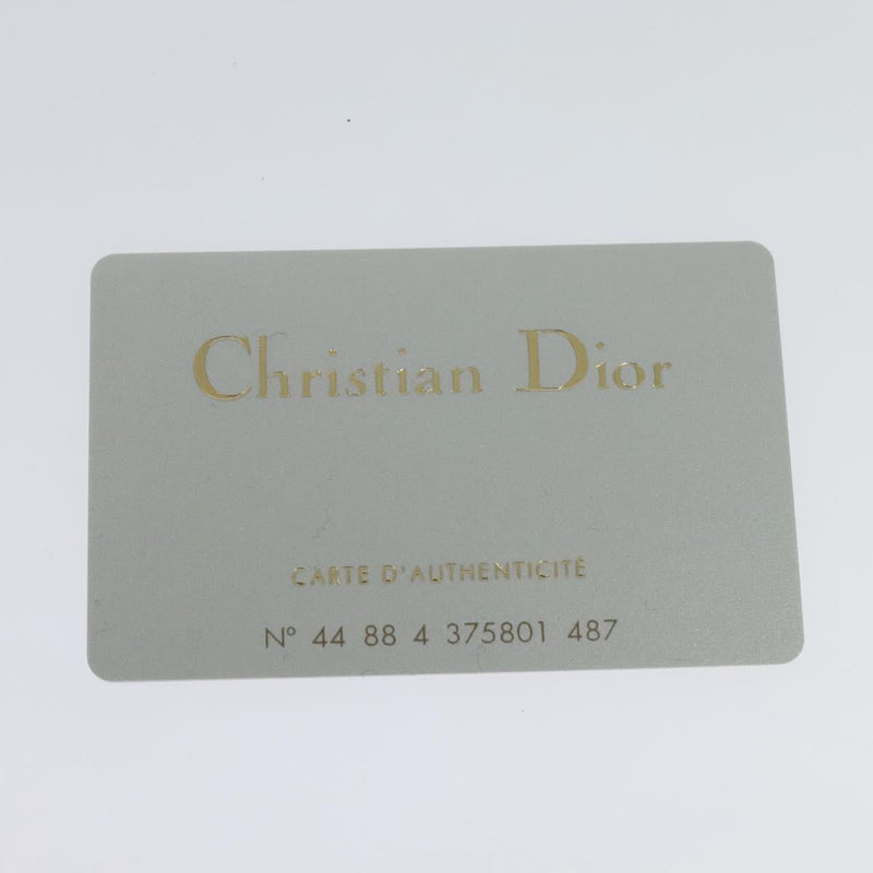 Christian Dior Shoulder Bag Leather Brown Gold Auth am8234