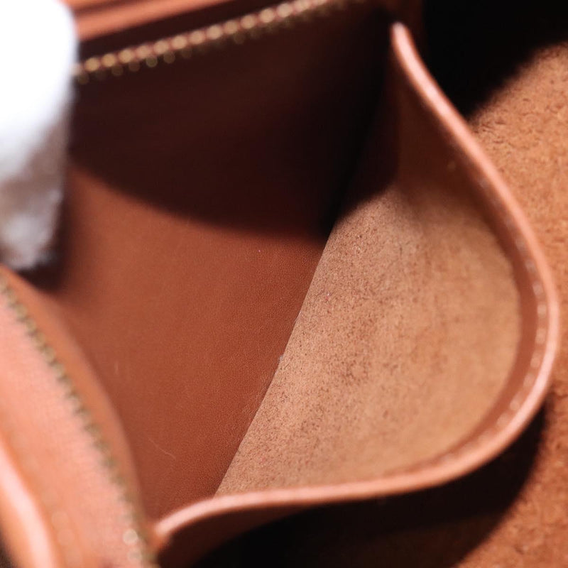 Coach Shoulder Bag Leather Brown Gold Auth am8239