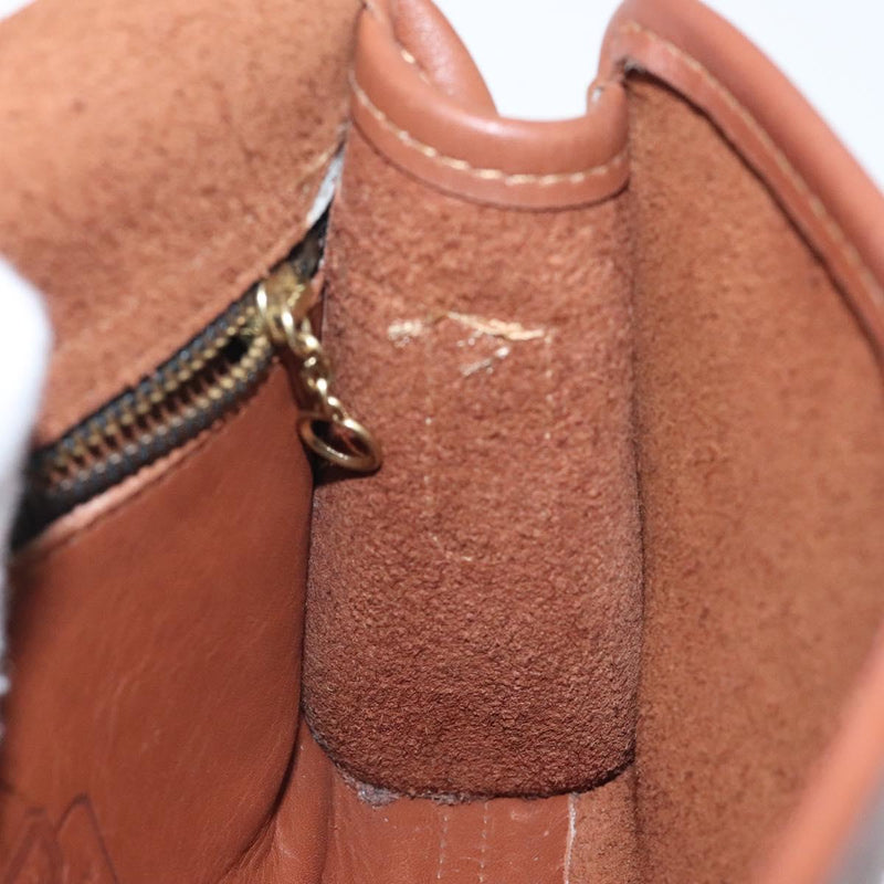 Coach Shoulder Bag Leather Brown Auth am8240