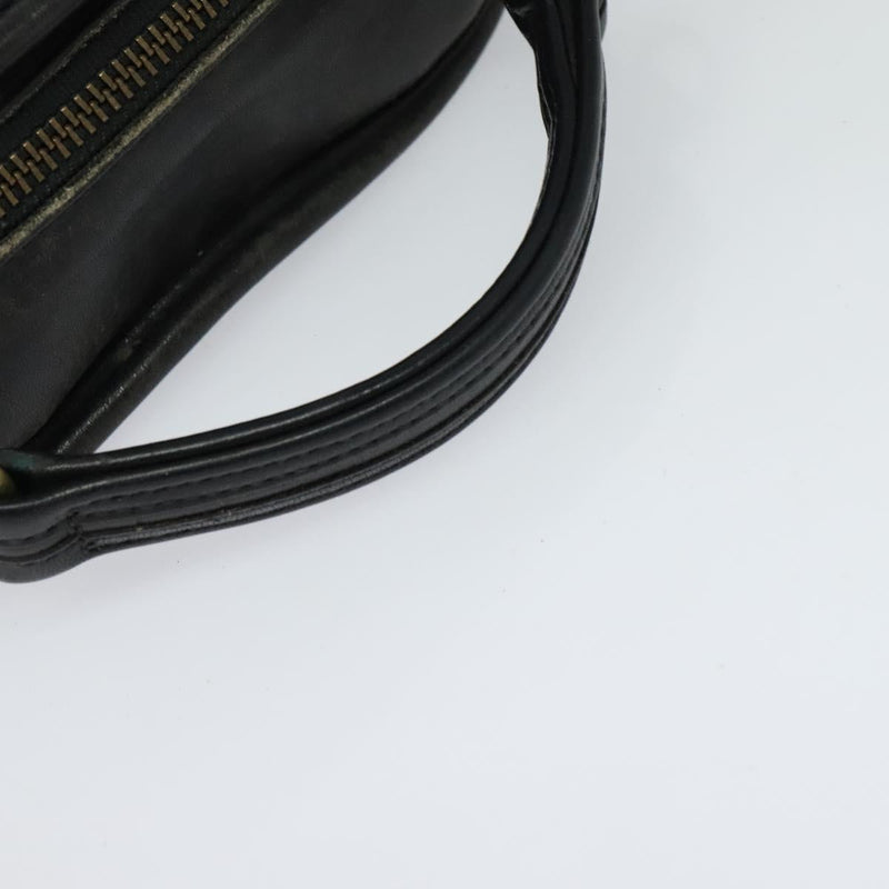 Coach Hand Bag Leather 2way Black Auth am8241
