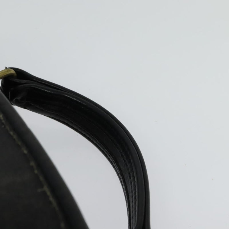 Coach Hand Bag Leather 2way Black Auth am8241