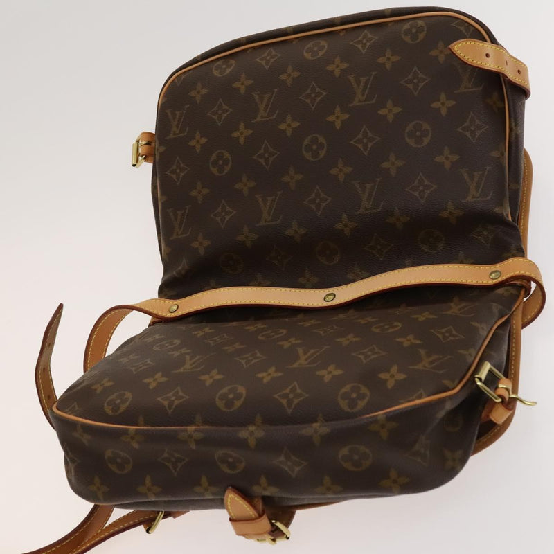 LOUIS VUITTON Monogram Saumur 30 Shoulder Bag M42256 LV Auth am8351