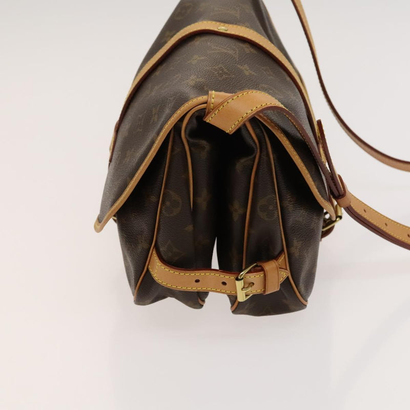 LOUIS VUITTON Monogram Saumur 30 Shoulder Bag M42256 LV Auth am8351