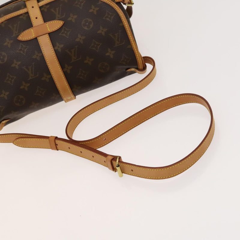 LOUIS VUITTON Monogram Saumur 30 Shoulder Bag M42256 LV Auth am8351