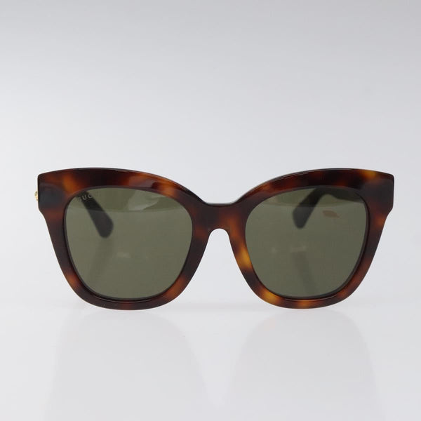 GUCCI Sunglasses plastic Brown Auth am8362