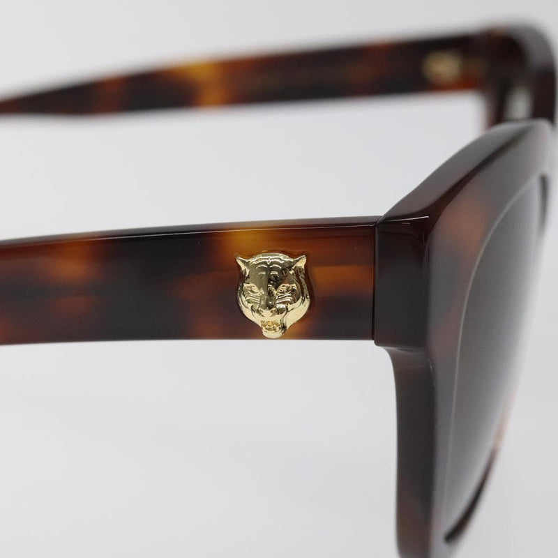 GUCCI Sunglasses plastic Brown Auth am8362