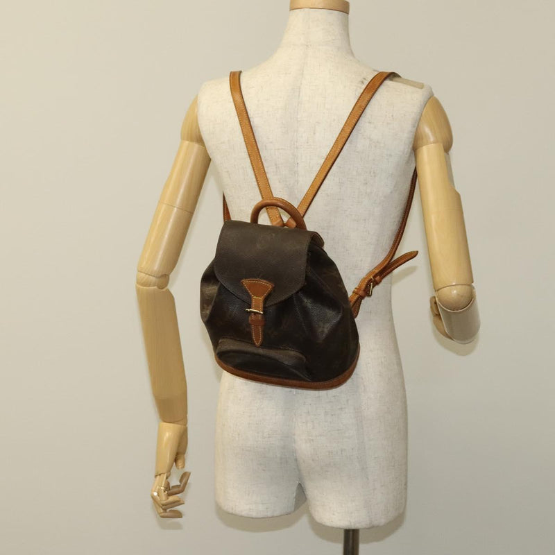 LOUIS VUITTON Monogram Montsouris PM Backpack M51137 LV Auth ar13461