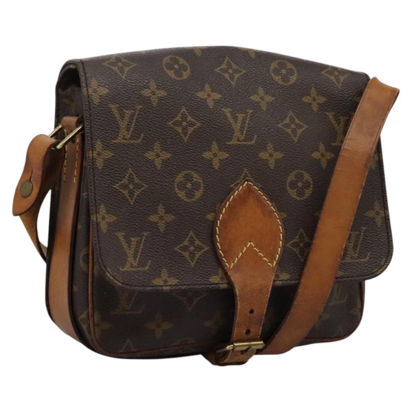 LOUIS VUITTON Monogram Cartesier MM Shoulder Bag M51253 LV Auth ar13464