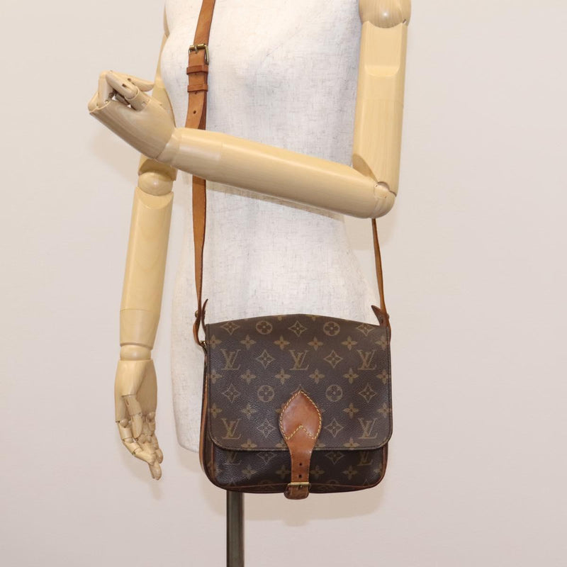 LOUIS VUITTON Monogram Cartesier MM Shoulder Bag M51253 LV Auth ar13464