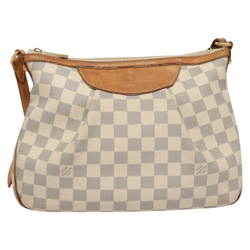 LOUIS VUITTON Damier Azur Siracusa PM Shoulder Bag N41113 LV Auth BA1267
