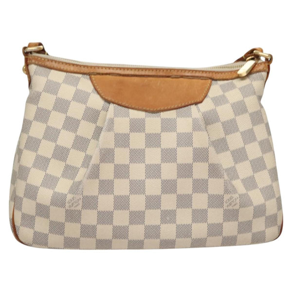 LOUIS VUITTON Damier Azur Siracusa PM Shoulder Bag N41113 LV Auth BA1267