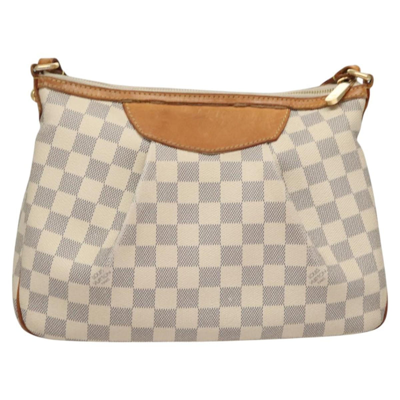 LOUIS VUITTON Damier Azur Siracusa PM Shoulder Bag N41113 LV Auth BA1267