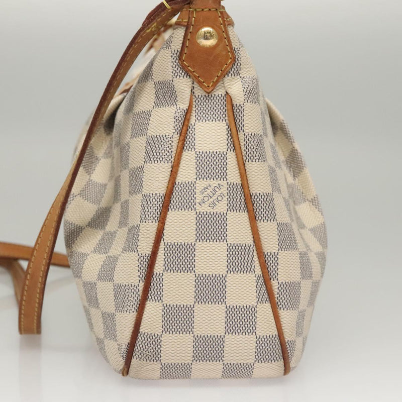 LOUIS VUITTON Damier Azur Siracusa PM Shoulder Bag N41113 LV Auth BA1267