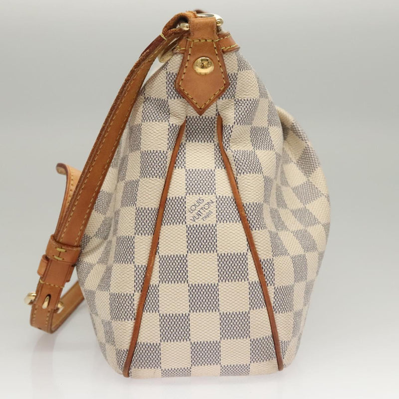 LOUIS VUITTON Damier Azur Siracusa PM Shoulder Bag N41113 LV Auth BA1267