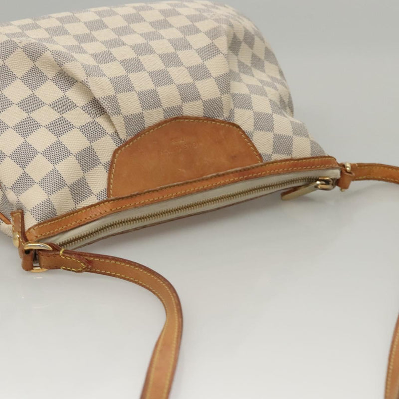 LOUIS VUITTON Damier Azur Siracusa PM Shoulder Bag N41113 LV Auth BA1267