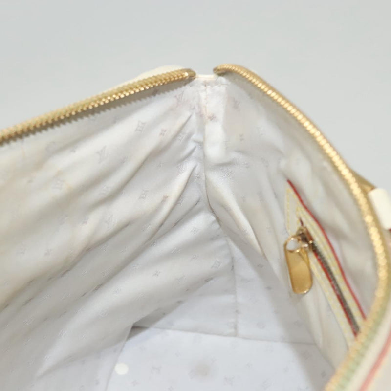 LOUIS VUITTON Suhari Rock It PM Hand Bag White M91887 LV Auth BA1273
