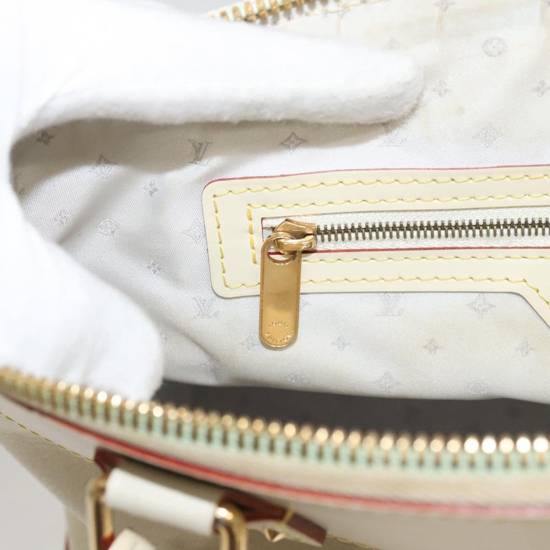 LOUIS VUITTON Suhari Rock It PM Hand Bag White M91887 LV Auth BA1273