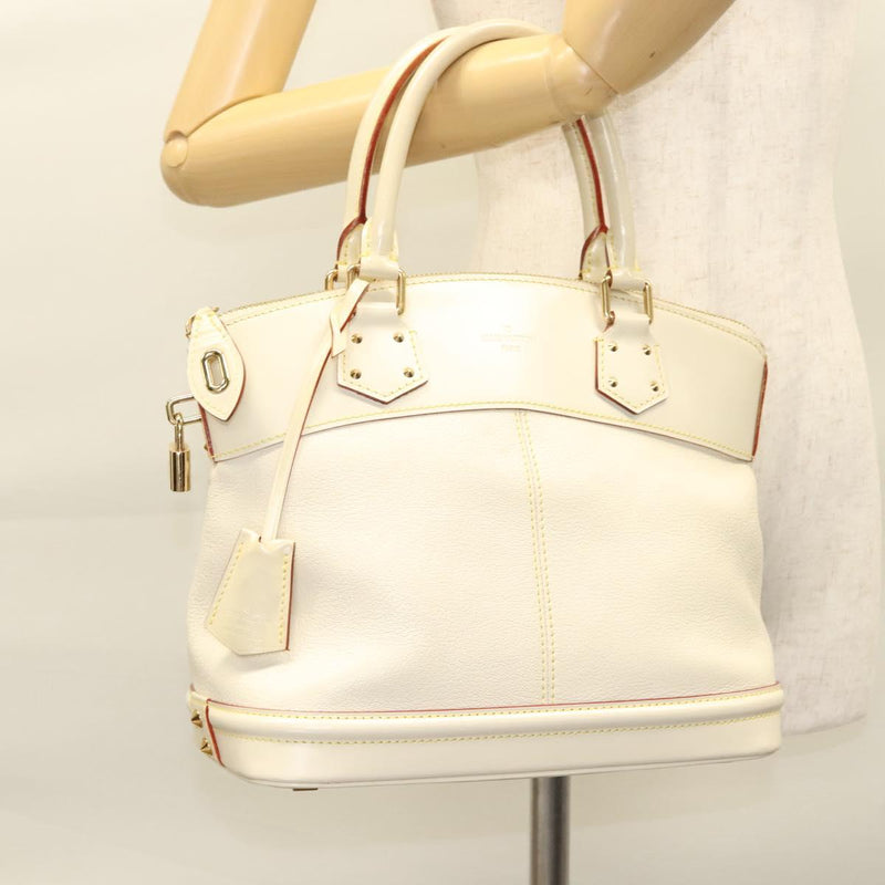 LOUIS VUITTON Suhari Rock It PM Hand Bag White M91887 LV Auth BA1273