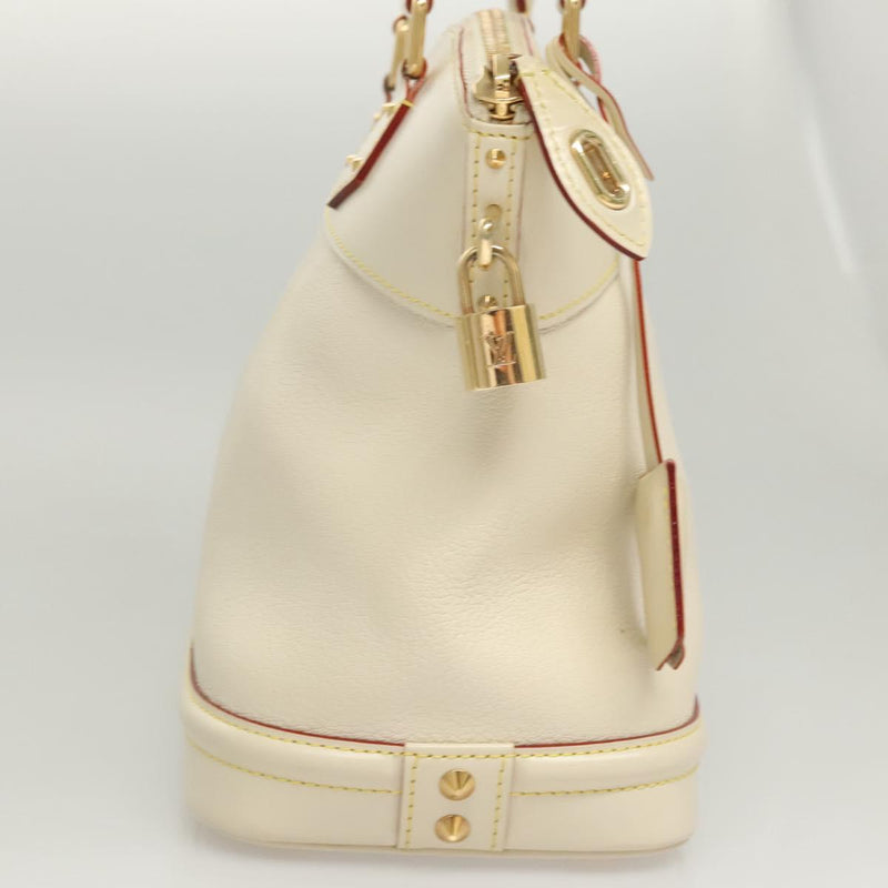 LOUIS VUITTON Suhari Rock It PM Hand Bag White M91887 LV Auth BA1273