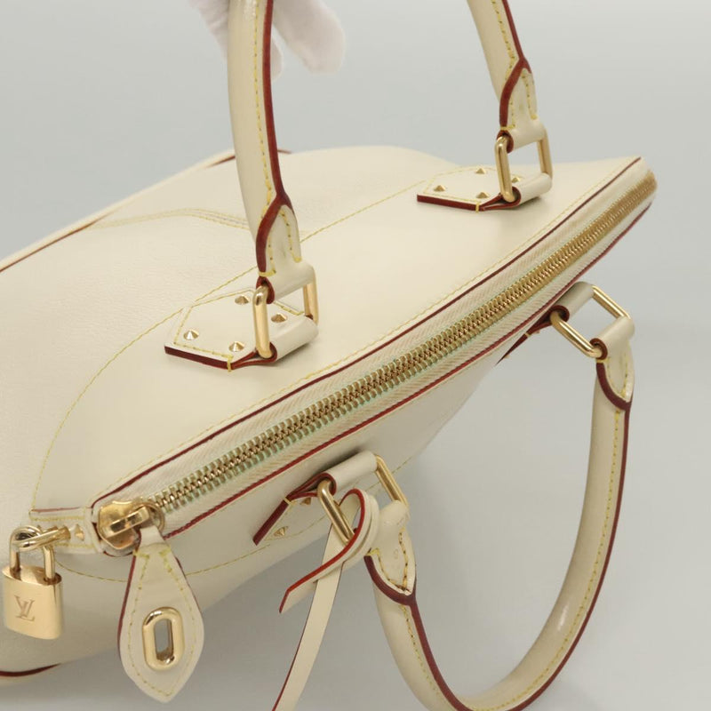 LOUIS VUITTON Suhari Rock It PM Hand Bag White M91887 LV Auth BA1273