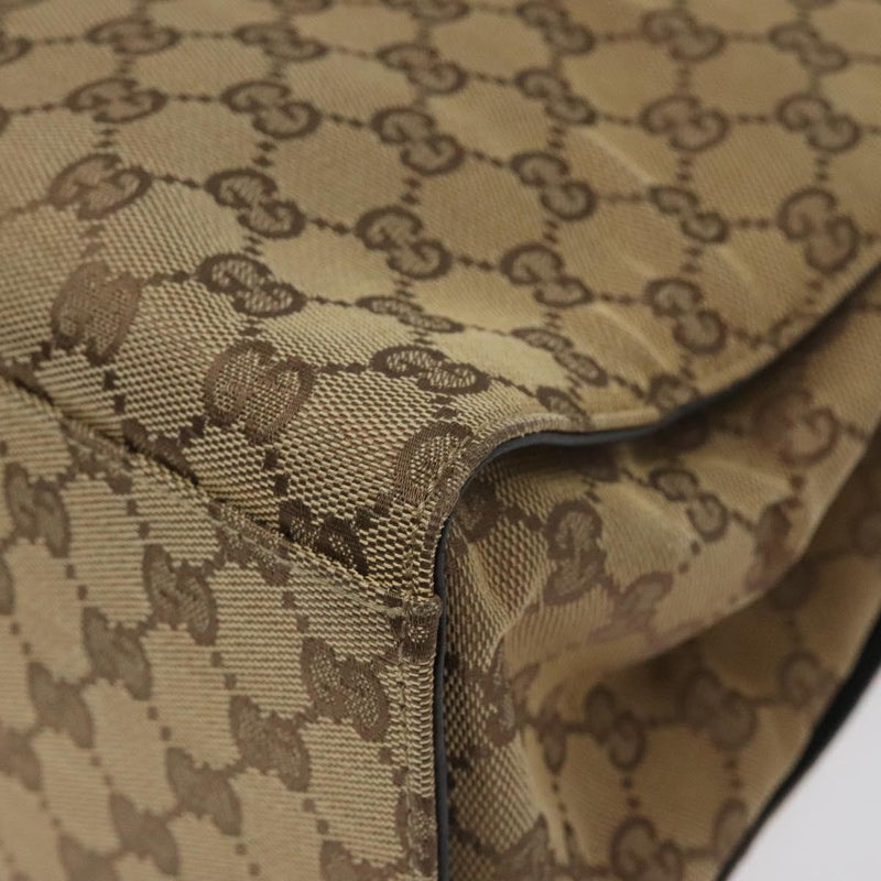 GUCCI GG Canvas Bamboo Hand Bag Beige 002.1010 Auth BA1315