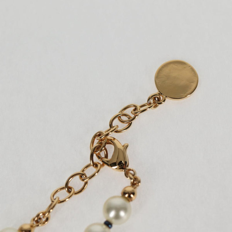 Christian Dior Necklace Pearl White Auth BA1350AM