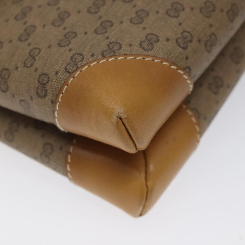 GUCCI Micro GG Supreme Shoulder Bag Beige Gold 007 92 5548 Auth BA1398