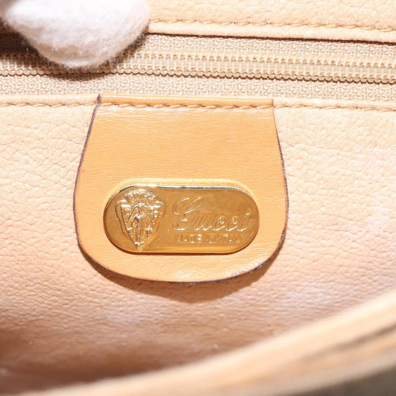 GUCCI Micro GG Supreme Shoulder Bag Beige Gold 007 92 5548 Auth BA1398