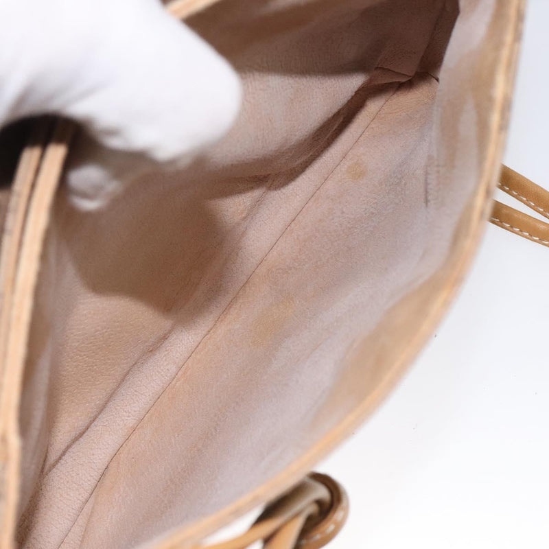 GUCCI Micro GG Supreme Shoulder Bag Beige Gold 007 92 5548 Auth BA1398